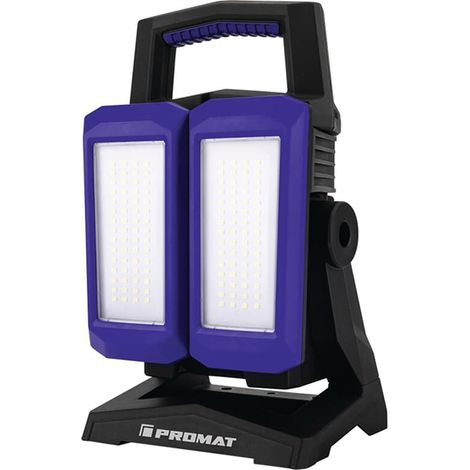 PROMAT LED-Strahler 50 W 800-4500 lm Li-Ion 5200 mAh 14,8 V IP54 (1/6)