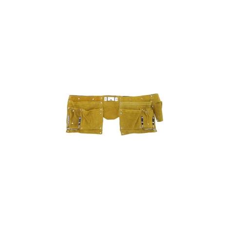 Ceinture à Outils Bronzée Huilée, Ceinture à Outils en Cuir Robuste, Tablier de Travail, Boucle à Dégagement Rapide, Ceinture Réglable pour Charpentier, Construction