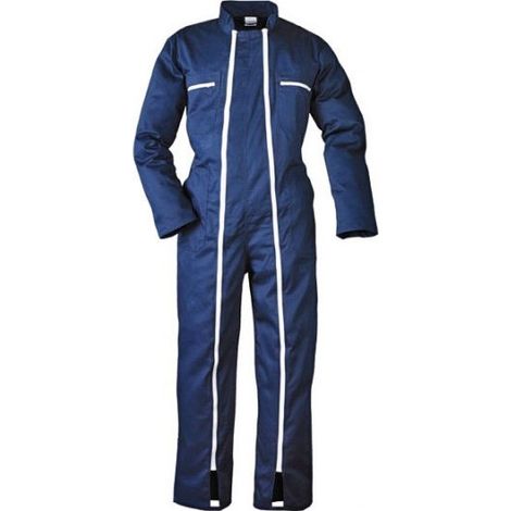Coverguard – Combinaison de protection bleu L 48/50 – 65% polyester 35% coton – Fermeture double zip – Pour chantiers humides et travaux extérieurs