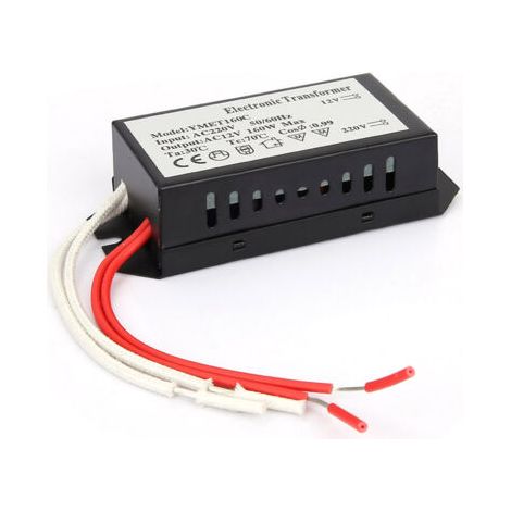 Transformateur électronique 220V vers 12V 160W, Convertisseur de Tension Adaptateur Puissance pour Systèmes LED Caméras Surveillance (1/5)