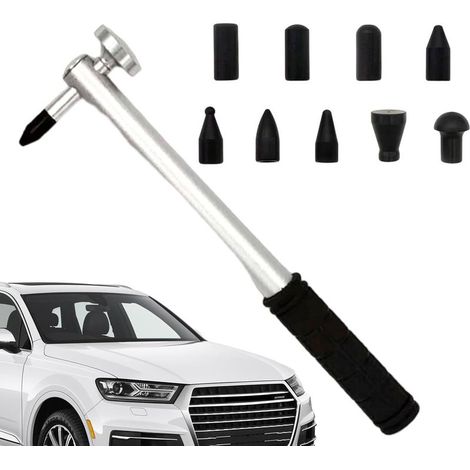 Werkzeug zur Reparatur von Autodellen, starker Ausbeulhammer mit 9 Aufsätzen, tragbares Handwerkzeug-Set zur Dellenentfernung für Türdellenreparatur (1/5)