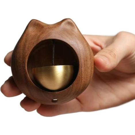 Campanello magnetico in legno per frigoriferi, decorazioni creative per il campanello.
