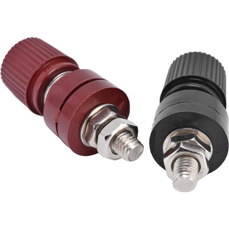 Lot de 10 Borniers de Régulateur de Tension M6 32mm, Vis de Serrage 333/380V, Rouge et Noir, Connecteur Électrique (1/5)