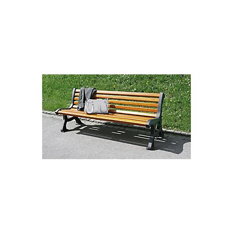Banco de madera  macizo  sin brazos  tablones de madera (1/2)