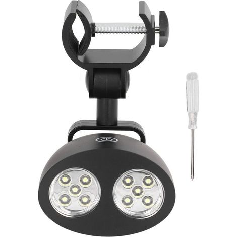 Lampe pour barbecue avec 10 LED, compatible avec les barbecues à gaz, à charbon et électriques  peut également servir de lampe de secours en camping (1/5)