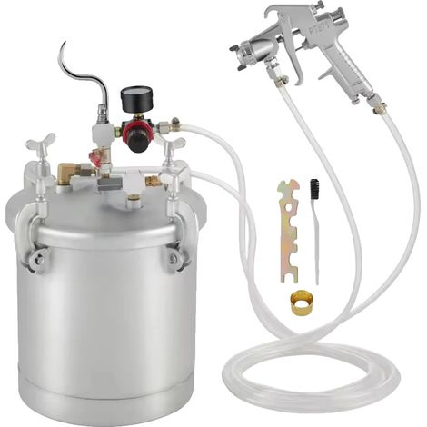 Farbspritzsystem, 10L Volumen, Betriebsdruck 45-60 PSI, Luftverbrauch 6,0-8,8 CFM, Kompatibel mit Metall, Musterbreite 7,1" bis 9,1"