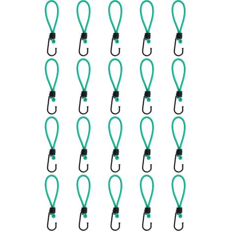 Spanngummis mit Haken 20 Stk. 15 cm