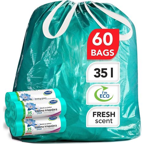 Sac Poubelle 35l Rectangulaire 35 Sacs Ultra-résistants Salle (1/5)