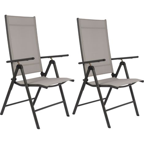 Lifetime Ensemble de chaises de jardin Gris H105xl57xL56cm (1/4)
