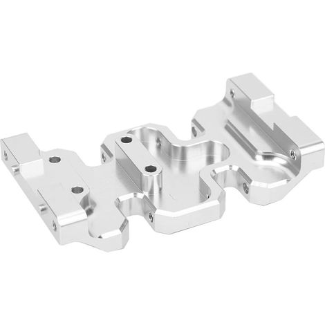 Support de Boîte de Vitesses RC Précis, Pièce de Mise à Niveau Robuste pour Voiture RGT Crawler EX86100 1/10, Alliage D'aluminium Noir (Argent R86016S) (1/4)