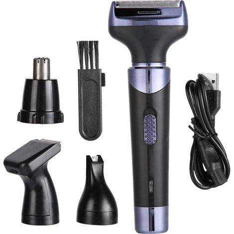 SPORTSMAN Tondeuse à Poils de Nez Électrique Multifonction Rechargeable USB - Rasage Nez, Oreilles et Favoris (1/5)