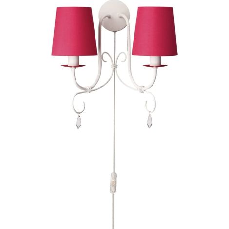 Philips Lighting PRINCESS Lampadario da Parete E14 2x 40 W, Lampadina Non Inclusa