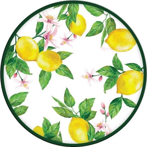 Fade piatto portata Jaffa melamina decoro mediterraneo 35,5 cm