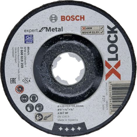 Bosch Expert X-Lock disco abrasivo negro 125 mm