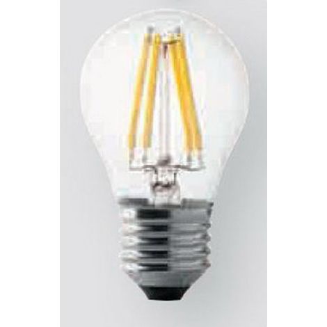 4w fil led ampoule petite sphère transparente style ancien grande attaque e27 lumière chaude 3000k