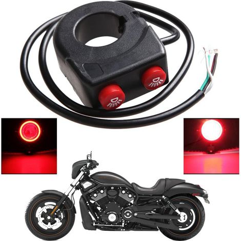 2 Pièces-Changement De Moto Double Fonction Phare/Commutateur De Klaxon De Guidon (1/5)