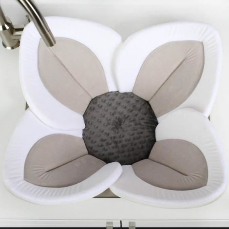 Tapis De Bain Pour Bebe - Coussin De Bain Pliable Pour Evier - 80x80x2 5 Cm - Gris (1/4)