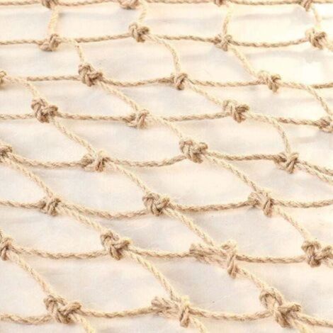 Filet anti-oiseaux et anti-insectes en ficelle de jute naturelle pour plantes grimpantes – maille murale suspendue, 1 unité (1/5)