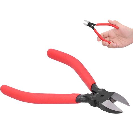 Pince coupante diagonale en acier au chrome-vanadium avec ressort de rappel pour coupe de fils électriques, 12,7 cm (5 po) (1/5)