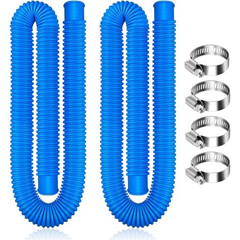 Tuyau de Piscine,Tuyau pour Balai de Piscine,Tuyau Aspirateur Piscine,Tuyau pour Filtre de Piscine,Tuyau pour Piscine Hors Sol,Tuyau de Remplacement,Tuyau pompe piscine (Blau)