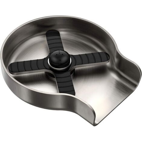 Rinsert en métal pour évier de cuisine, robinet en verre pour évier de cuisine, bouteille de rinçage, accessoires d'évier de cuisine, acier inoxydable, nickel brossédengyank (1/5)