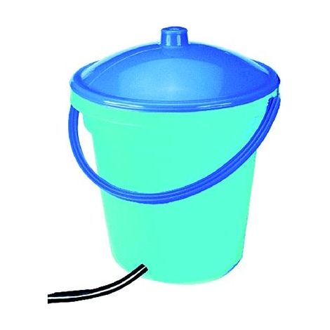 Serbatoio in Plastica con Manico + Coperchio lt. 18 Ø cm. 37X41 H