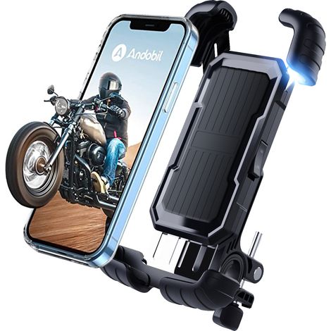 Support Telephone Verrouillage Clic Velo Rotation Porte Téléphone Vélo avec Verrou Sécurité pour iPhone 2pcs 1s 360° (1/5)