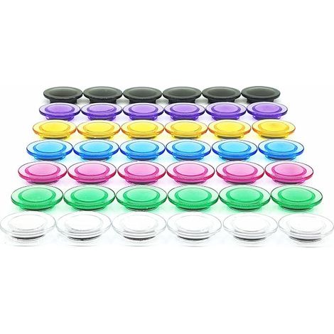Fridge Magnet Magnet Magnetic Board Magnets Fridge Magnet Transparent Small Round Whiteboard Magnet Fridge Magnetic Board School Lockers (1/5)