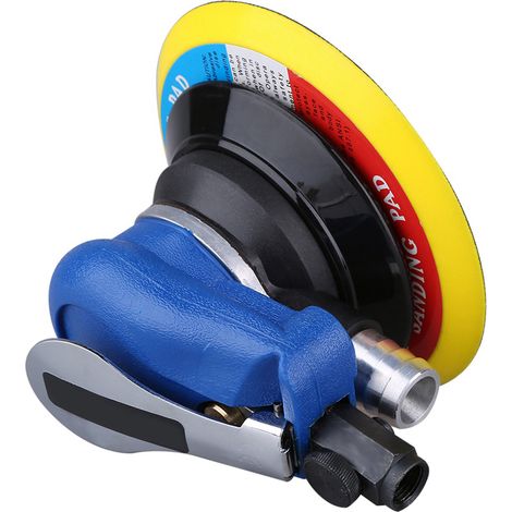 Einteiliger pneumatischer Exzenterschleifer für 150-mm-Schleifscheiben (6 Zoll) mit Staubabsaugschlauch (1/5)
