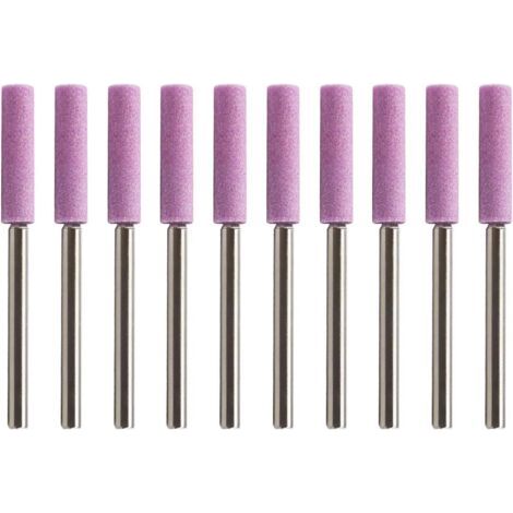 10pcs Affûteur Tronçonneuse Compatible pour Polissage de Chaîne Tronçonneuse à Manucure (Arbre 4mm) (1/5)