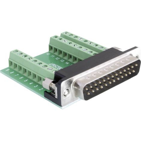 Delock 65318 Connettore maschio SUB-D 180 ° Numero Poli (num): 25, 27 1 pz. (1/3)