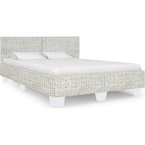 vidaXL Giroletto Grigio in Rattan Naturale 160x200 cm (1/5)