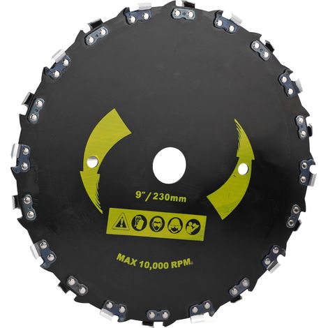 Disque à tronçonneuse à angle droit, lame en acier allié, 20 dents, pour le travail du bois et du plastique (9 pouces). (1/5)