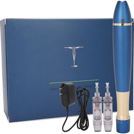 Stylo professionnel de microneedling Q1 rechargeable, machine MTS électrique pour injection derma, tension 100‑240V avec fiche US. (1/5)