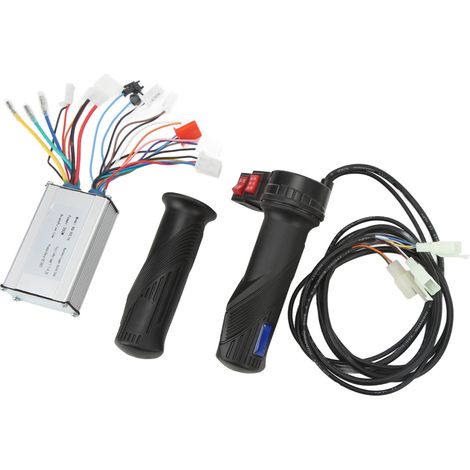 350-W-Geschwindigkeitsregler-Kit mit Bürstenmotor für Elektrofahrräder mit Rückwärtsgang und Dreigang-Gasgriff für 24-V-/36-V-Upgrade (1/5)
