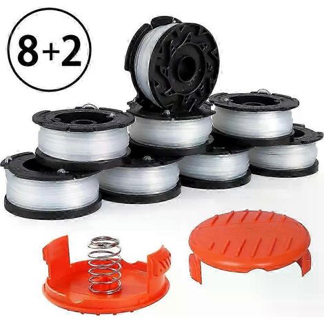 Couvercle de bobine de rechange compatible avec le ressort de fil de coupe-bordures Black & Decker (30 pi) - 0065AF-100-3ZP-JXLGV (1/5)