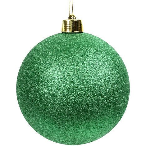 Maxi Pallina di Natale XL Verde Glitter