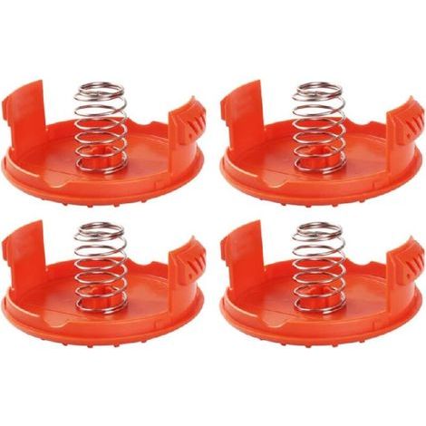Satz mit 4 Ersatzspulenabdeckungen und Federn für Black & Decker Weed Eater Freischneider (1/3)