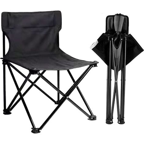 Chaises pliantes extérieures légères et compactes avec sac pour camping, pêche, plage (1/5)