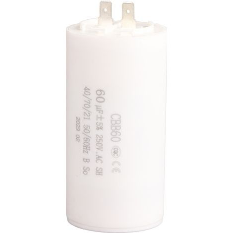 Zylindrischer Betriebskondensator CBB60 AC 250 V 60 µF 50/60 Hz für Motorpumpe (1/5)