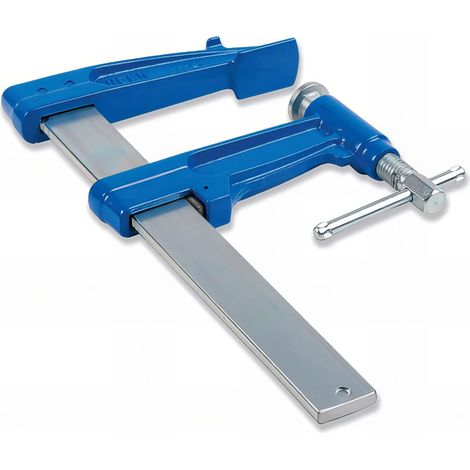Urko – Serre-joint à pompe 120x600 mm – Serrage puissant pour bois dur – Mécanisme à pompe pour ajustement rapide – Construction robuste