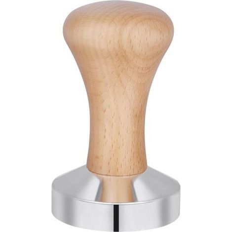 Presse à Café en Acier Inoxydable 51mm, Pilon à Café en Poudre, Presse a Cafe, Espresso Café Sabotage, Accessoires de Cuisine avec Manche en Bois, pour Le Bureau, La Maison, Les Fêtes (1/4)