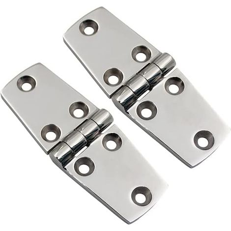 2 Stück Schiffsscharniere, 316 Edelstahl, 102 × 38 mm, Schranktürscharniere, verwendet für Boote, Yachten, Türscharniere, Schrankscharniere, Verbindungsscharniere (1/5)