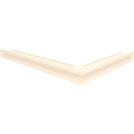 Griglia di ventilazione Angolare per camino 60x800x600 - Loft Angle sinistra crema (1/5)