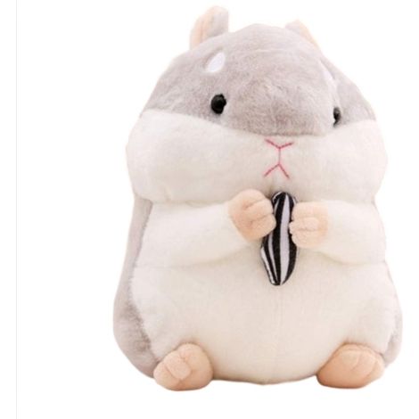 Peluche Hamster, Jouet Animal en Peluche Doux Hamster, Peluche Hamster Mignonne, Coussin Hamster en Peluche pour Enfants et Tout-Petits, Décoration Intérieure
