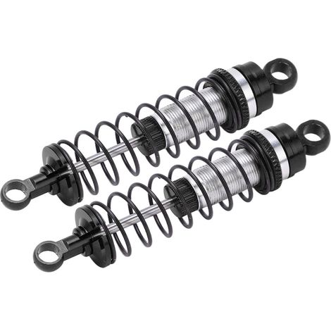 Amortisseurs avant arrière en alliage d'aluminium pour Latrax Teton 1/18, réduction des vibrations, pièces de rechange RC noires. (1/5)