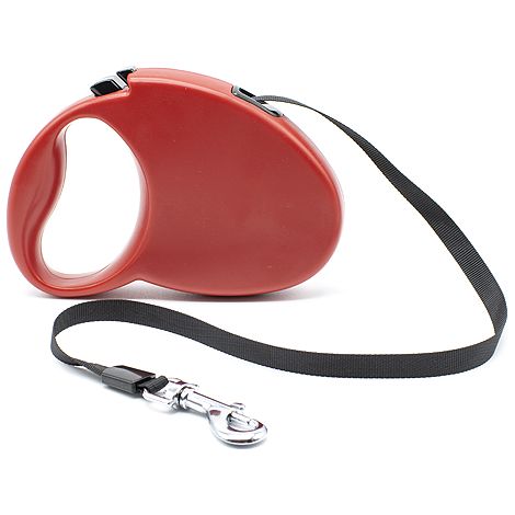 Correa extensible para perros de tamaño mediano y pequeño 5 M Rojo (1/4)