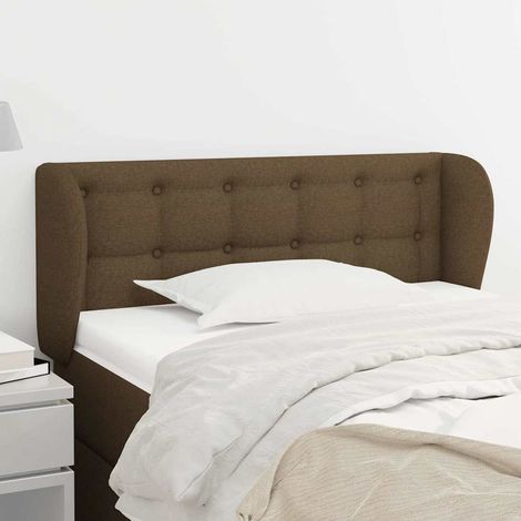 vidaXL Cabecero de tela marrón oscuro 83x23x78/88 cm (1/5)