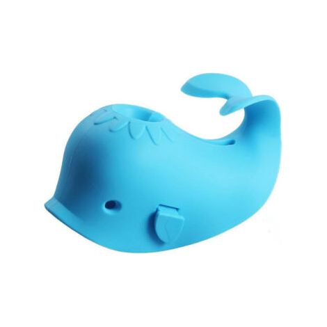 HOXILEELEO - (Bleu) Protection pour robinet de baignoire, protection pour robinet de baignoire bébé, protection pour douche de bébé pour tout-petits, taille universelle - Baleine (1/5)