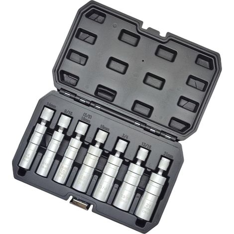 Douille magnétique légère pour bougie d'allumage 3/8 14 mm, 16 mm, 18 mm, 21 mm, joint universel pour les zones difficiles à atteindre (1/5)